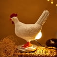 thumbnail image 4 of Lámpara de huevo de gallina, luces nocturnas de resina realistas y divertidas, el pollo pone un huevo brillante, regalo, decoración del hogar, 4 of 5