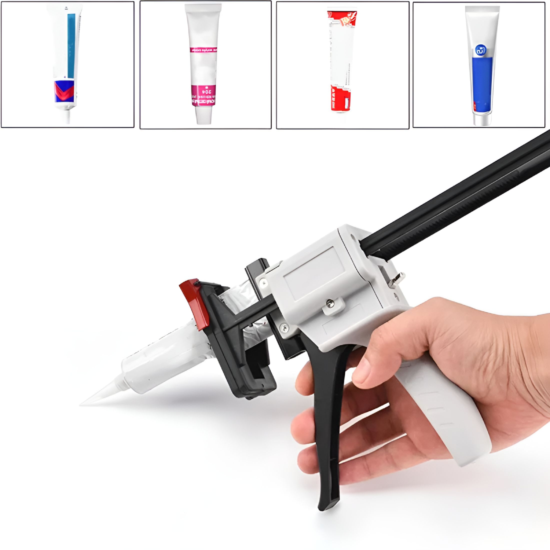 CURYMAY 2026 New Toothpaste Tube Glue Gun,Silicone Manual Glue Guns,Toothpaste Tube Extruder,Tube Squeezing Machine,Manual Glue Gun Extruder,For Sealant and Repair Tool Applications