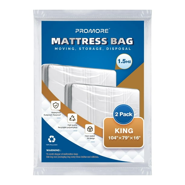 Bolsa de colchón PROMORE King Size 264 x 201 x 41 cm, paquete de 2
