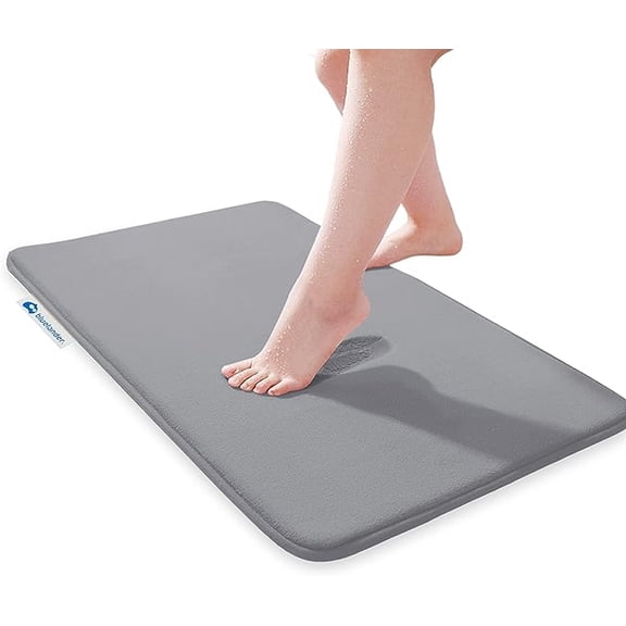 Alfombra de Baño Bluelander Tapete Gris