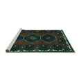 thumbnail image 2 of Ahgly Company Machine Washable Indoor Rectangle Persian Turquoise Blue Traditional Area Rugs, 7' x 9', 2 of 4