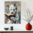 thumbnail image 5 of Dogo Argentino Decor Poster Unframe, Dogo Argentino Dog Canvas Wall Art, Dog Reading Book Canvas Print Painting Poster Wall Decor Dog Lovers Gifts, 5 of 6