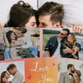 thumbnail image 3 of Custom Blanket with Photos/Text, Personalized Picture Blanket I Love You Gifts, Customized Couples Gifts for Boyfriend Girlfriend Wife Husband Wedding Anniversary Birthday Gift for Him Her Blankets, 3 of 5
