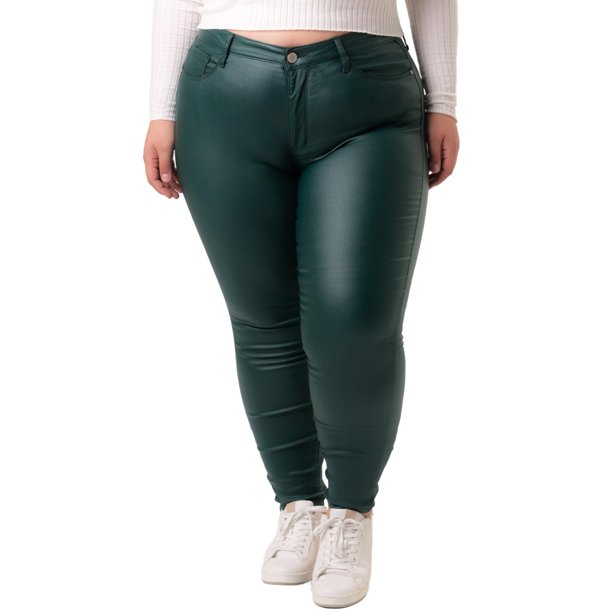 Jeggings tipo piel, Balam talla extra 6110 (Verde) verde 38 BALAM Jeggings extra 6110