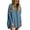 Dark Blue, variant on Bibifish Womens Tshirts Casual Solid Color O-Neck Long Sleeve Tees Loose Fit Basic Classic Stretchy Breathable Longline Pullover Tops