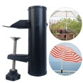 thumbnail image 1 of Abrazadera de montaje para paraguas, soporte para sombrilla de Patio, soporte para parasol, soporte para sombrilla de balcón, negro, 1 of 5