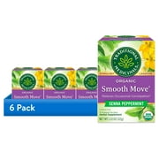 (6 pack) Traditional Medicinals, Organic Smooth Move Tea Bags, Peppermint, 16 Count