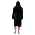 thumbnail image 4 of Plush Robes For Men, Soft Fuzzy Hooded Mens Bathrobes , Long Comfy Robe For Men, 4 of 5