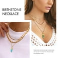 thumbnail image 3 of Bestyle Synthetic Peridot August Birthstone Pendant Chain for Women Love Celtic Crystal Necklace for Her Girlfriend Mom Wife, 3 of 9