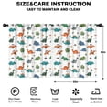 thumbnail image 2 of Blackout Kids Curtains,White Dinosaurs Fossils Plants Pattern Childrens Insulated Curtains Set Of 2,Bedroom Essentials,Toddler Room Decor 52"x63", 2 of 5