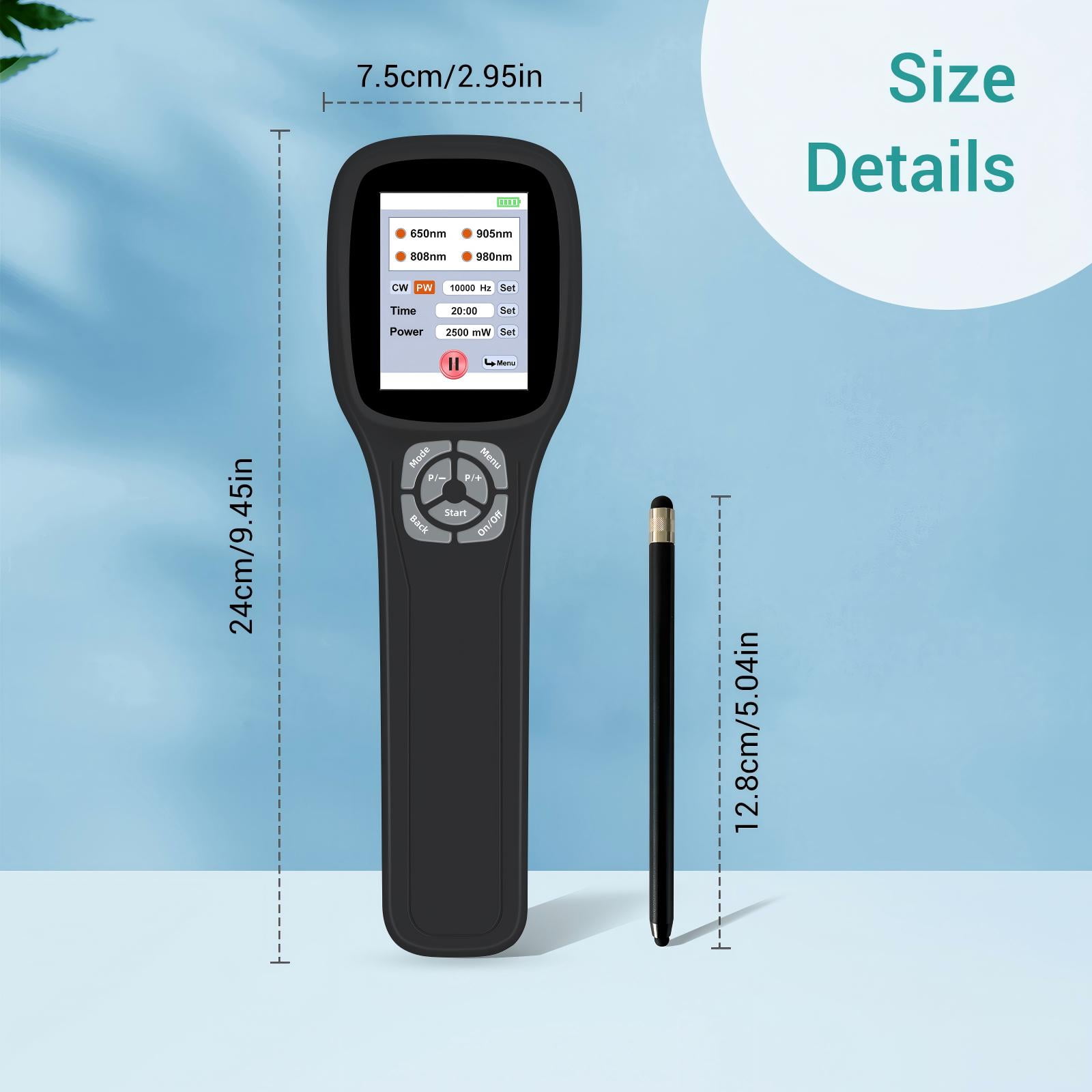 ZJZKTOP 𝐍𝐞𝐚𝐫 𝐈𝐧𝐟𝐫𝐚𝐫𝐞𝐝 & 𝐑𝐞𝐝 𝐋𝐢𝐠𝐡𝐭 𝐋𝐚𝐬𝐞𝐫 𝐓𝐡𝐞𝐫𝐚𝐩𝐲 Device 𝐟𝐨𝐫 𝐂𝐡𝐫𝐨𝐧𝐢𝐜 𝐚𝐧𝐝 𝐀𝐜𝐮𝐭𝐞 𝐏𝐚𝐢𝐧 𝐏𝐡𝐲𝐬𝐢𝐨𝐭𝐡𝐞𝐫𝐚𝐩𝐲 2500mW