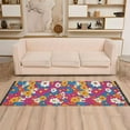 thumbnail image 2 of Yayeee Runner Rug for Bedroom 2'x6' Machine Washable Hallway Non Slip Mat, Red Whimsical Floral, 2 of 8