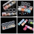 thumbnail image 5 of JOYSTRY 28 Grids Diamond Painting Bead Storage Container, Perler Beads Organizer for Nail Rhinestones, Craft Supplies & Small Accessories, 2 Pack with 200 Labels, Clear White and Clear Multicolor, 5 of 5