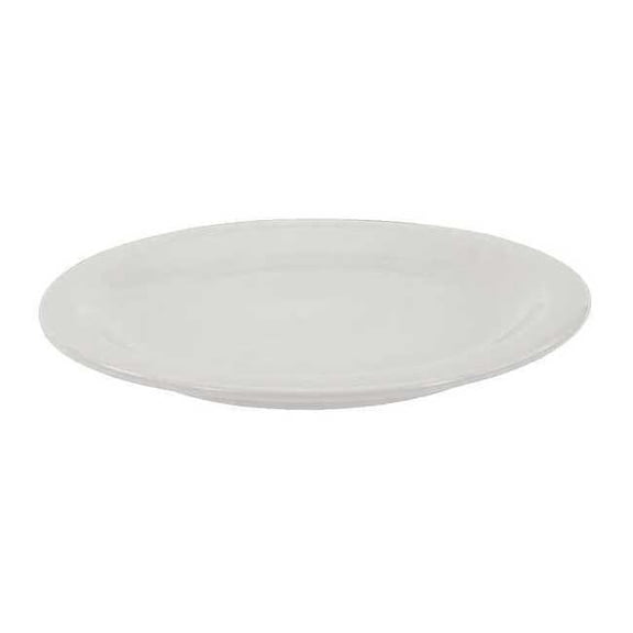 Crestware Plate, 10-3/8", Ceramic Bright White PK12 AL46