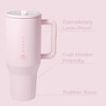 thumbnail image 2 of HydroJug Traveler – Botella de agua de 40 oz con asa y pajita abatible – Cabe en portavasos, vaso resistente a fugas, reutilizable con aislamiento de acero inoxidable y base de goma – Regalos para muj, 2 of 5