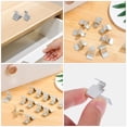 thumbnail image 3 of WEUVEB 24Ud Clips De Soporte Para Estantes De Gabinete Material Metálico Fuerte Plata, 3 of 8