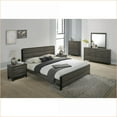 thumbnail image 3 of Bedroom Set, Ioana 6-Piece Queen Size Contemporary Slate Gray Wood | Wood | Standard Beds, 3 of 10