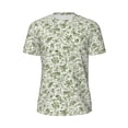 thumbnail image 5 of Wukai Green Rabbit Print Men's Short-Sleeved Mesh T-Shirt,Quick-Dry Short Sleeve Workout T-Shirt-Small, 5 of 8