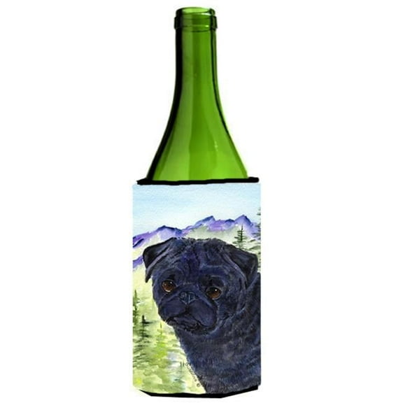 Pug Wine bottle sleeve Hugger