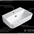 thumbnail image 4 of Britannia Rectangular Wall Mount Basin with Single Hole Drill, 4 of 5