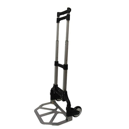 Jet Adjustable Trolley (Aluminum Folding Luggage Cart Trolley Hand Truck Adjustable Heavy Duty Light Weight Plastic Wheels 150LB)