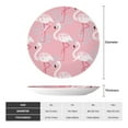 thumbnail image 2 of Wukai Flamingo Print Decorative Plate for Display,Bone China Decorative Plate, Ceramic Dinner Plate with Stand, Vertical Ceramic Plate-10in, 2 of 6