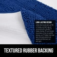 thumbnail image 5 of Bath Rug 36x24, Thick Soft Absorbent Chenille, Rubber Backing Quick Dry Microfiber Mats, Machine Washable Rugs for Shower Floor, Bathroom Runner Bathmat Accessories Decor, Royal Blue, 5 of 6