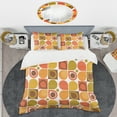thumbnail image 2 of Designart 'Abstract Retro Geometric Pattern VI' Mid-Century Modern Duvet Cover Set, 2 of 4
