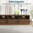 thumbnail image 4 of Roromall 70 inch Modern TV Stand for TVs up to 85", Mid Century Entertainment Center with Storage Drawer, Open Shelves, Wood Media Console for Living Room and Bedroom, 4 of 7