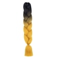 thumbnail image 1 of trenzada Jumbo, extensión de cabello trenzado sintético de 23,62 pulgadas, extensión sintética para rendimiento, fiesta y vacaciones B10, 1 of 9