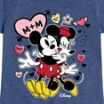 thumbnail image 3 of Disney - Mickey Minnie Heart - Toddler & Youth Girls Short Sleeve Graphic T-Shirt, 3 of 5