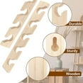 thumbnail image 5 of 2 Pcs Hat Rack For Wall Wooden Baseball Caps Organizer Wall Mount Baseball Hat Holder Vertical Hat Racks For Closet, 5 of 5