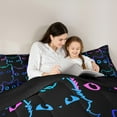 thumbnail image 4 of jejeloiu Cartoon Kawaii Cats 7-Piece Twin Bedding Sets,Colorful Animals Bedding Comforter Set,Multicolor Ombre Kitten Sheet Sets For Kids,Microfiber Bedroom Decor Reversible, 4 of 8