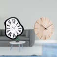 thumbnail image 2 of Reloj de pared acrílico creativo con efecto fundido, diseño único y distorsionado, decoración de lujo, silencioso, sin , ideal para oficina, res, 2 of 8