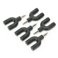 thumbnail image 2 of Adaptateur de Type 5Pcs U, Séparateur de Casque, Durable Facile à Utiliser pour Téléphone Intelligent PC, 2 of 8
