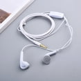 thumbnail image 3 of YS Earbud Wire-controlled Flat Ear Earphone 3.5mm Universal Mobile Phone With Microphone, 3 of 8