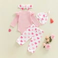 thumbnail image 5 of Baby Girl Fall Winter Bodysuit Cute Cartoon Embroidered Lace Long Sleeve Romper Casual Set, 5 of 5