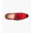 thumbnail image 5 of Stacy Adams Bartram Plain Toe Monk Strap Patent Shoes Red 25724-600, 5 of 7