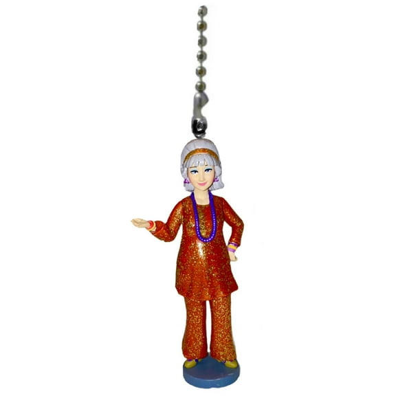 Fancy Nancy Mrs Devine PVC Fan Light Lamp Pull Chain Figurine Figure Disney 3”