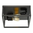 thumbnail image 3 of Golden Lighting Wesson 2-light Flush Mount in Matte Black, 3 of 8