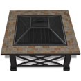 thumbnail image 3 of Real Flame Larkspur 34" Square Fire Pit in Black, 3 of 8