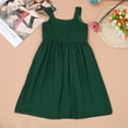 thumbnail image 4 of Yartina Flower Girls Straps Ruched Chiffon Maxi Dress Prom Ball Gown Formal Party Dress Green 12, 4 of 6