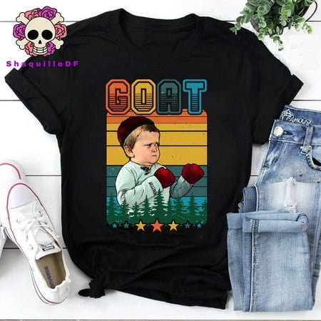 Funny Vintage GOAT Hasbulla Kid Boxer T-Shirt  Funny Meme TShirt  Hasbulla Shirt  Mini Khabib Meme  Apparel Gift  Viral Meme Tee
