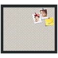 thumbnail image 2 of PinPix 20x17 Custom Cork Bulletin Board Light Brown Polka Dot Poster Board Has a Fabric Style Canvas Finish, Framed in Light Brown Polka Dot, by ArtToFrames (PinPix-502), 2 of 6