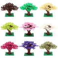 thumbnail image 2 of Moc DIY Garden Plants Small Tree 9 Colors Courtyard Enlighten Building Block Bricks Compatible All Brand Assembles Particles lime 1pcs, 2 of 6