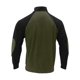 thumbnail image 4 of Blusa y camisa de manga larga con cuello alto para hombre, estilo casual, con estampado de palmeras color cacao, deportiva, con cuello alto, botones y patchwork, de poliéster., 4 of 5