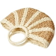 thumbnail image 4 of LHSHID Womens Large Straw Beach Tote Bag Hobo Summer Handwoven Bags Purse wth Pom Poms, 4 of 5
