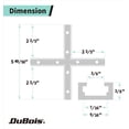 thumbnail image 5 of DuBois 51038 36” Universal T-Tracks with Intersection Kit for Woodworking, Aluminum Double Cut Profile and Predrilled Mounting Holes, 5 of 9