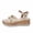 White, variant on Wensltd Women's Summer Sandals Fashion Casual Solid Color Sandals Thick Sole Open Toe Stylish Comfortable Dressy Sandals Black