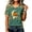 #01 Army Green, variant on Retro Halloween Pumpkin Ghost Print Short Sleeve Tees for Women Raglan Spliced Sleeve Printed V Neck Casual Tops Soft Loose Fit Shirts Autumn Holiday Basic Outfit ,XXL,Green